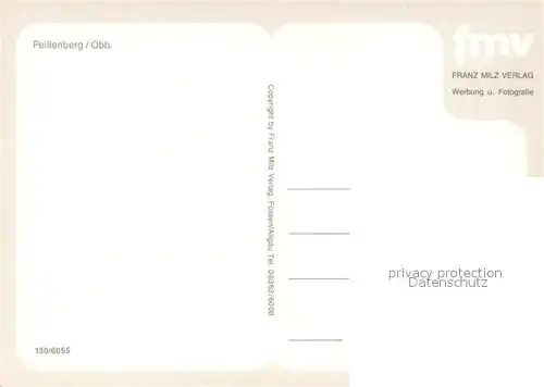 AK / Ansichtskarte Peissenberg Hauptstrasse Ortszentrum Rathaus Kirche Freibad Peissenberg