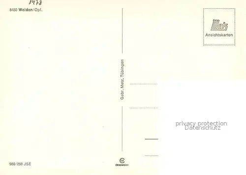 AK / Ansichtskarte Weiden_Oberpfalz Stadtpanorama Rathaus Marktplatz Kirche Altstadt Weiden Oberpfalz