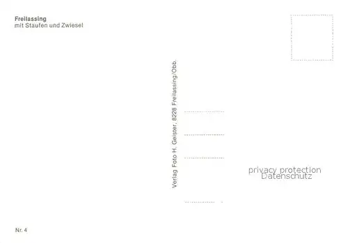 AK / Ansichtskarte Freilassing Gesamtansicht mit Staufen und Zwiesel Chiemgauer Alpen Freilassing