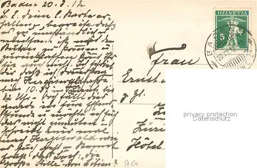 AK / Ansichtskarte Baden__AG Stadtturm 