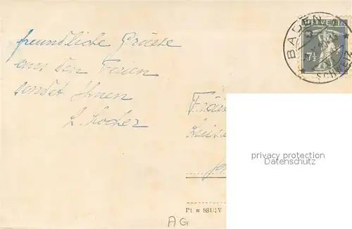 AK / Ansichtskarte Baden__AG Schloss 