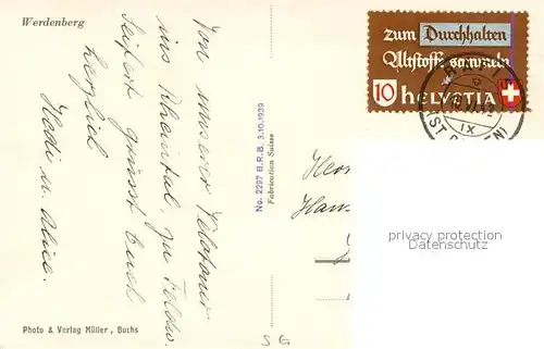 AK / Ansichtskarte Werdenberg_SG Panorama 