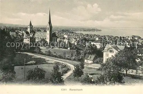AK / Ansichtskarte Rorschach_Bodensee_SG Panorama 