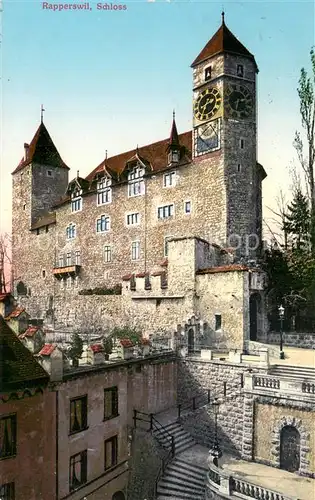 AK / Ansichtskarte Rapperswil_Zuerichsee_BE Schloss 
