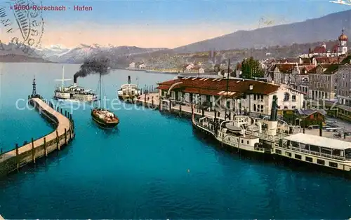 AK / Ansichtskarte Rorschach_Bodensee_SG Hafenpartie 