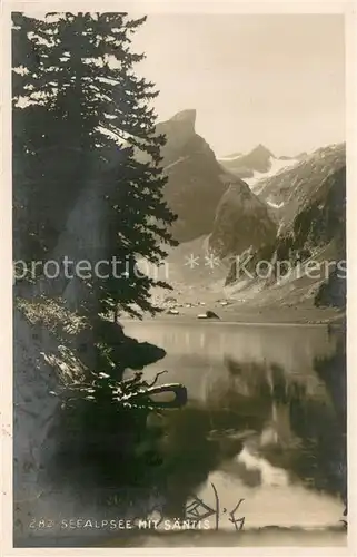 AK / Ansichtskarte Seealpsee_Saentis_IR Panorama 