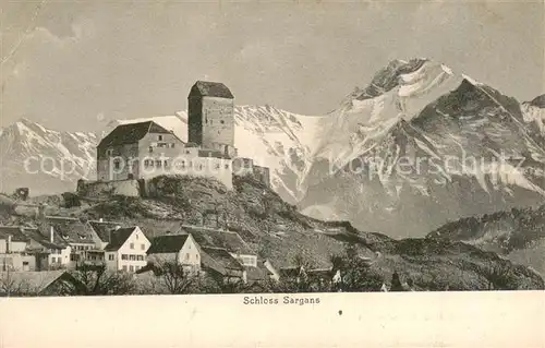 AK / Ansichtskarte Sargans_SG Schloss Sargans 