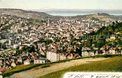 AK / Ansichtskarte St_Gallen_SG Blick von der Solitude St_Gallen_SG