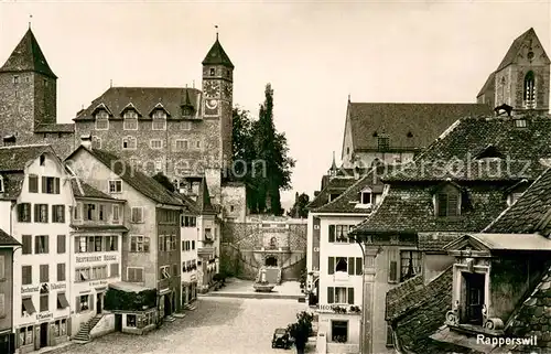 AK / Ansichtskarte Rapperswil_Zuerichsee_BE Schloss Kirche 