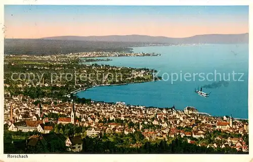 AK / Ansichtskarte Rorschach_Bodensee_SG Panorama 