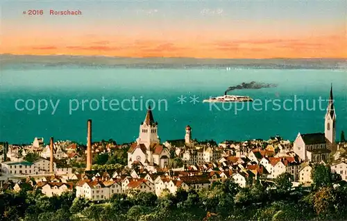 AK / Ansichtskarte Rorschach_Bodensee_SG Panorama 