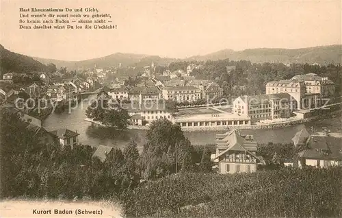 AK / Ansichtskarte Baden__AG Sanatorium Panorama 