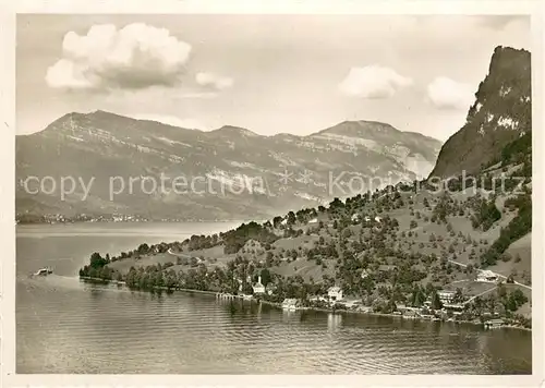 AK / Ansichtskarte Kehrsiten_Vierwaldstaettersee Fliegeraufnahme 