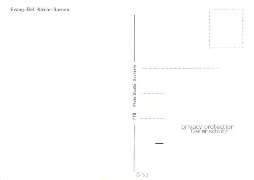 AK / Ansichtskarte Sarnen_OW Ev Ref Kirche 