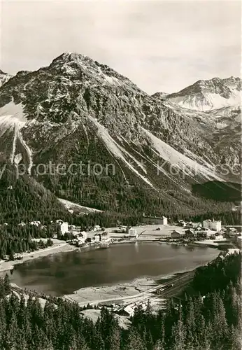 AK / Ansichtskarte Arosa_GR Partie am Obersee Arosa_GR
