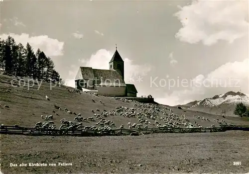 AK / Ansichtskarte Fellers_Falera_GR Das alte Kirchlein 
