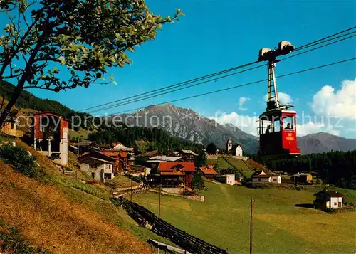 AK / Ansichtskarte Feldis_GR im Domleschg mit Luftseilbahn 