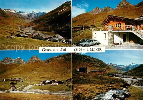 AK / Ansichtskarte Juf_Avers_GR Blick zur Mazzaspitz Foppaspitz Uf den Flueen Forcellina Piz Turba 