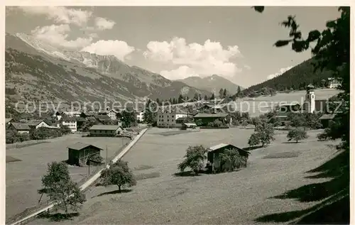 AK / Ansichtskarte Fideris mit Saaser Calanda und Aelpelti Fideris