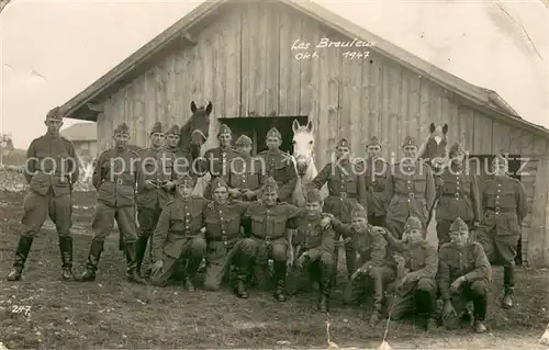 AK / Ansichtskarte Les_Breuleux_JU Kompanie Soldaten Gruppenaufnahme 