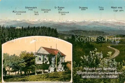 AK / Ansichtskarte Waldkirch_SG Blick vom Gasthaus Hohentannen Waldkirch SG