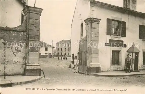 AK / Ansichtskarte Luneville_54 Le Quartier Clarenthal du 17e Chasseurs a cheval Anciennement l Orangerie 