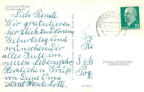 AK / Ansichtskarte Zehdenick Karl Marx Strasse Zehdenick