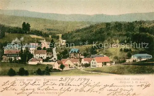 AK / Ansichtskarte Bad_Hohwald Panorama mit Hotel Bad Hohwald Bad_Hohwald