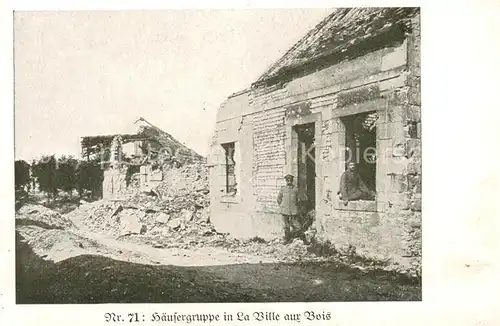 AK / Ansichtskarte La_Ville aux Bois_02_ les Dizy Zerstoerte Haeuser 