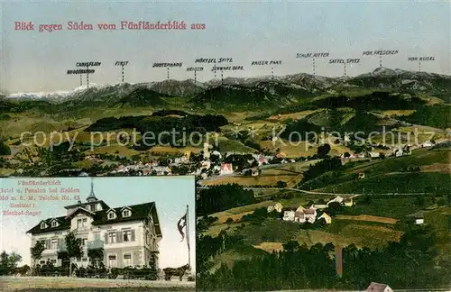 AK / Ansichtskarte Heiden_AR Fuenflaenderblick Hotel und Pension Heiden_AR
