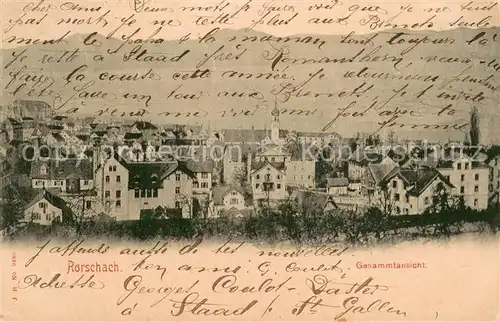 AK / Ansichtskarte Rorschach_SG Ortsansicht 