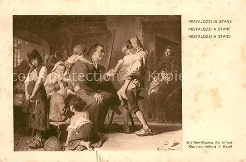 AK / Ansichtskarte Basel_BS Kunststammlung Pestalozzi in Stans Gemaelde Basel_BS