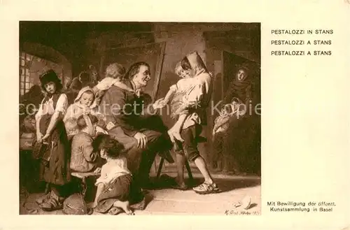 AK / Ansichtskarte Basel_BS Kunststammlung Pestalozzi in Stans Gemaelde Basel_BS
