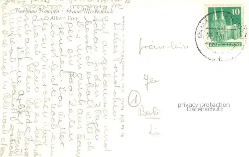 AK / Ansichtskarte Kampen__Sylt Haus Meeresblick und Kurhaus 