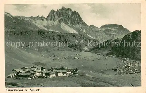 AK / Ansichtskarte Gravasalvas_Sils_Engadin_GR Panorama 