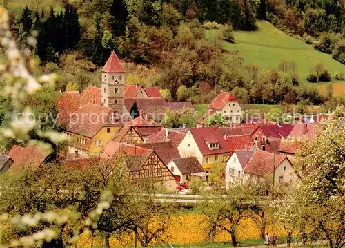 AK / Ansichtskarte Detwang Ehemaliges Reichsdorf Ansicht mit Kirche Detwang