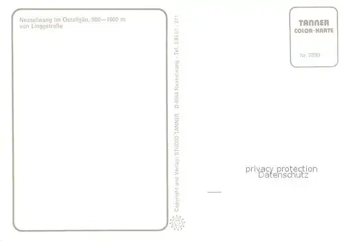 AK / Ansichtskarte Nesselwang von Linggstrasse Blick zur Kirche Nesselwang