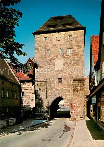 AK / Ansichtskarte Altdorf_Nuernberg Unteres Tor mit Durchfahrt zum Marktplatz Altdorf Nuernberg