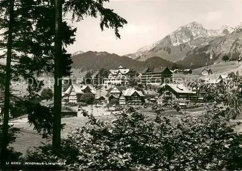 AK / Ansichtskarte Lisighaus_Wildhaus_SG Panorama Hotel Acker 