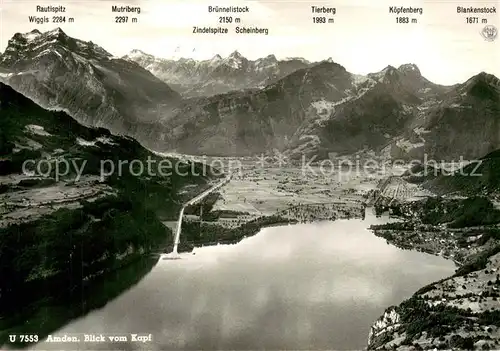 AK / Ansichtskarte Amden_SG Blick vom Kapf Amden_SG