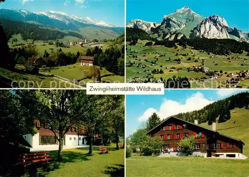 AK / Ansichtskarte Wildhaus__SG Zwingliheimstaette Panorama 