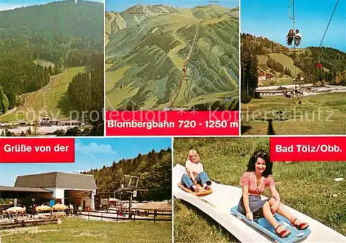 AK / Ansichtskarte Bad_Toelz Freizeitanlage Blombergbahn Super Rutschbahn Sessellift Bad_Toelz