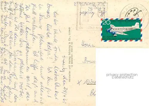 AK / Ansichtskarte Moelln__Lauenburg Fliegeraufnahme 