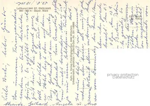 AK / Ansichtskarte St_Englmar Fliegeraufnahme St_Englmar