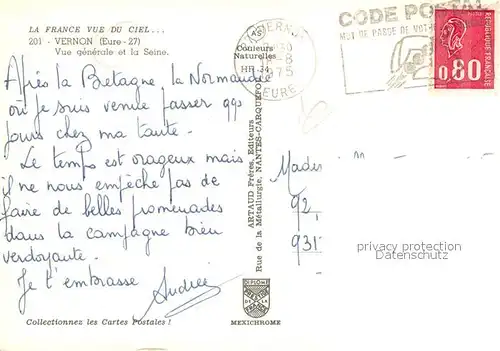 AK / Ansichtskarte Vernon_27 Vue generale et la Seine 