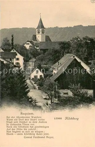 AK / Ansichtskarte Kilchberg_ZH Ortsmotiv mit Kirche Kilchberg ZH