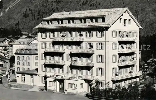 AK / Ansichtskarte Saas Fee Hotel Dom Saas Fee