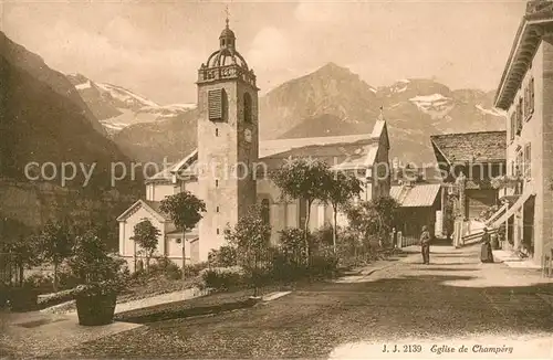 AK / Ansichtskarte Champery Eglise de Champery Champery