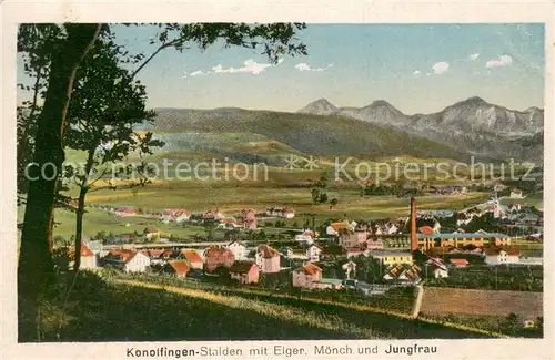 AK / Ansichtskarte Stalden_Konolfingen_BE mit Eiger Moench und Jungfrau Stalden_Konolfingen_BE