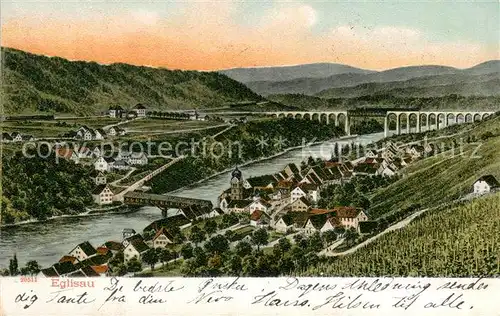 AK / Ansichtskarte Eglisau_ZH Panorama Viadukt 